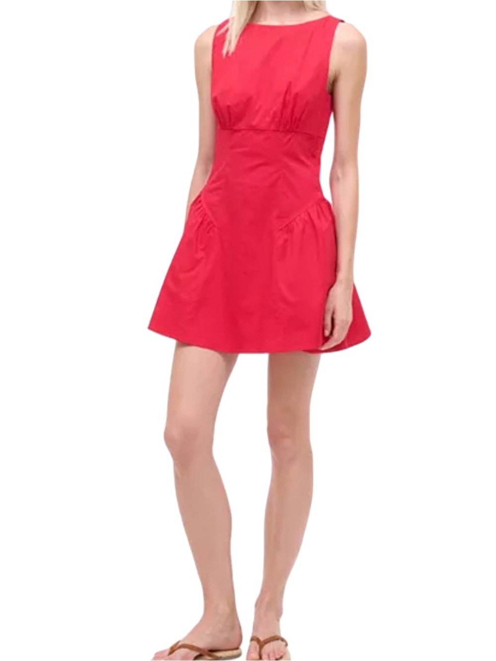 Staud NWT Gwen Mini Dress Cherry Size 4